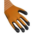 NMSAFETY EN388 Construction work 15 Gauge  knitted micro foam nitrile coated safety gloves with dots